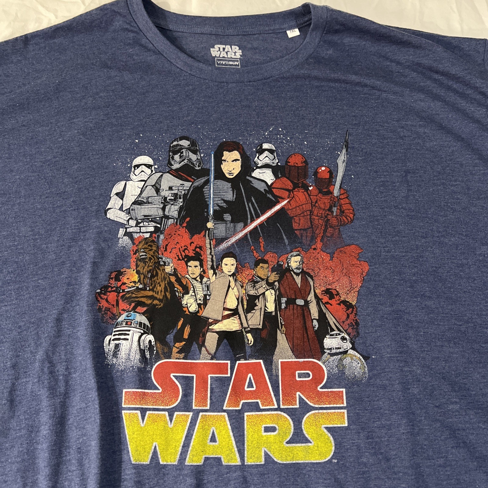Men’s Seven Xl Graphic T-Shirt Star Wars Blue New Without Tags gallery