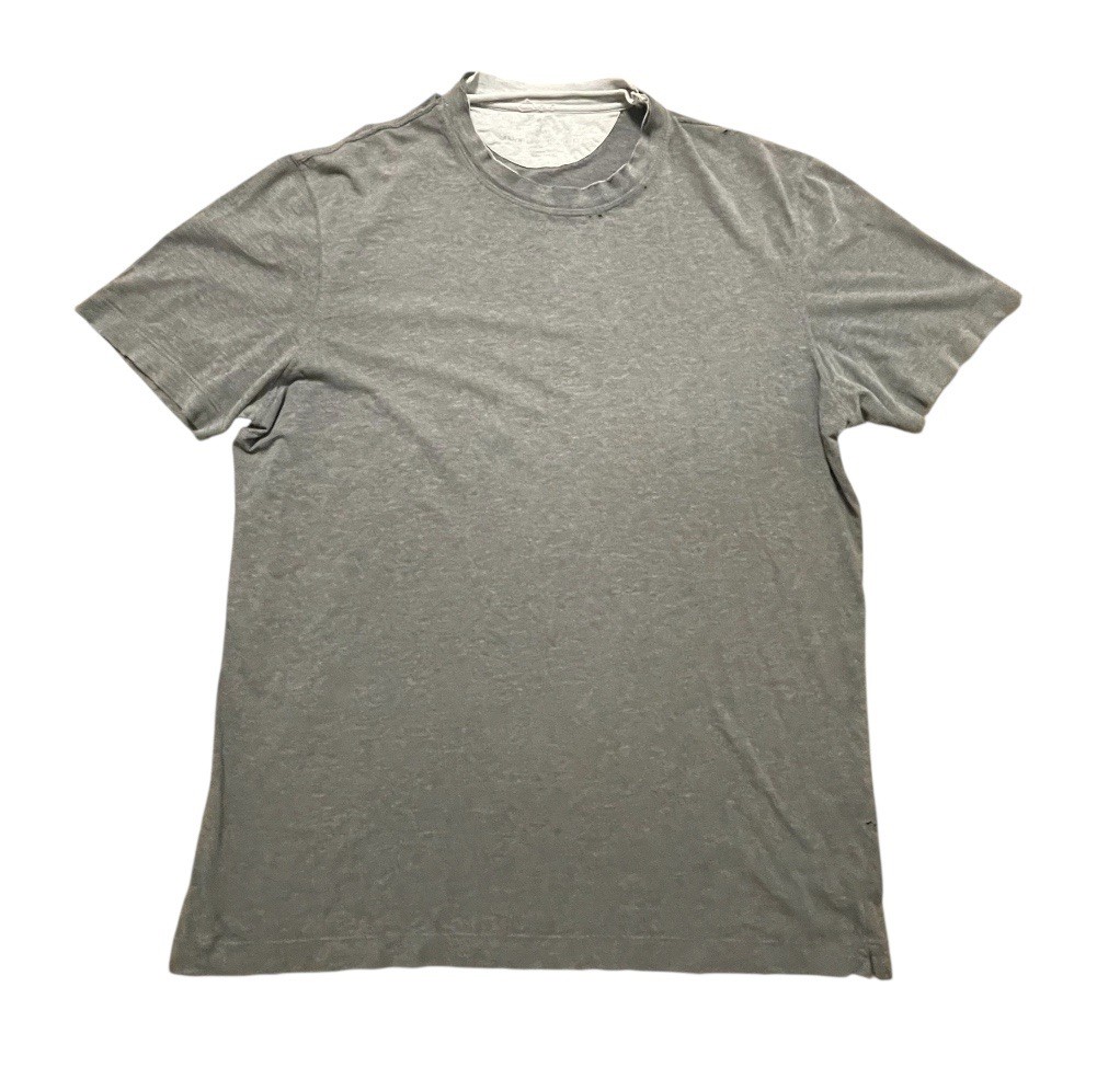 Brunello Cucinelli T-Shirt Mens Medium Gray Distressed Slim Italy