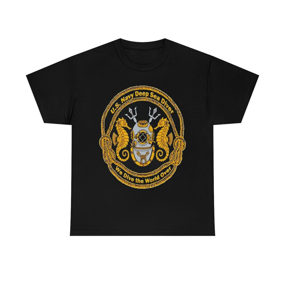 Navy Dive Shirt , USA Navy Deep Sea Diver T-shirt All Sizes S – 5XL