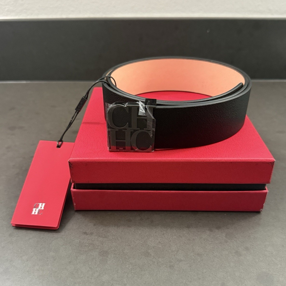 BRAND NEW 29-32” Carolina Herrera CHHC Wide Belt Black ($295 RETAIL PRICE) gallery