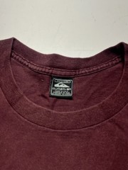 Quicksilver Graphic Y2K T-Shirt Deep Reddish-Brown Short Sleeve Surf Mens M