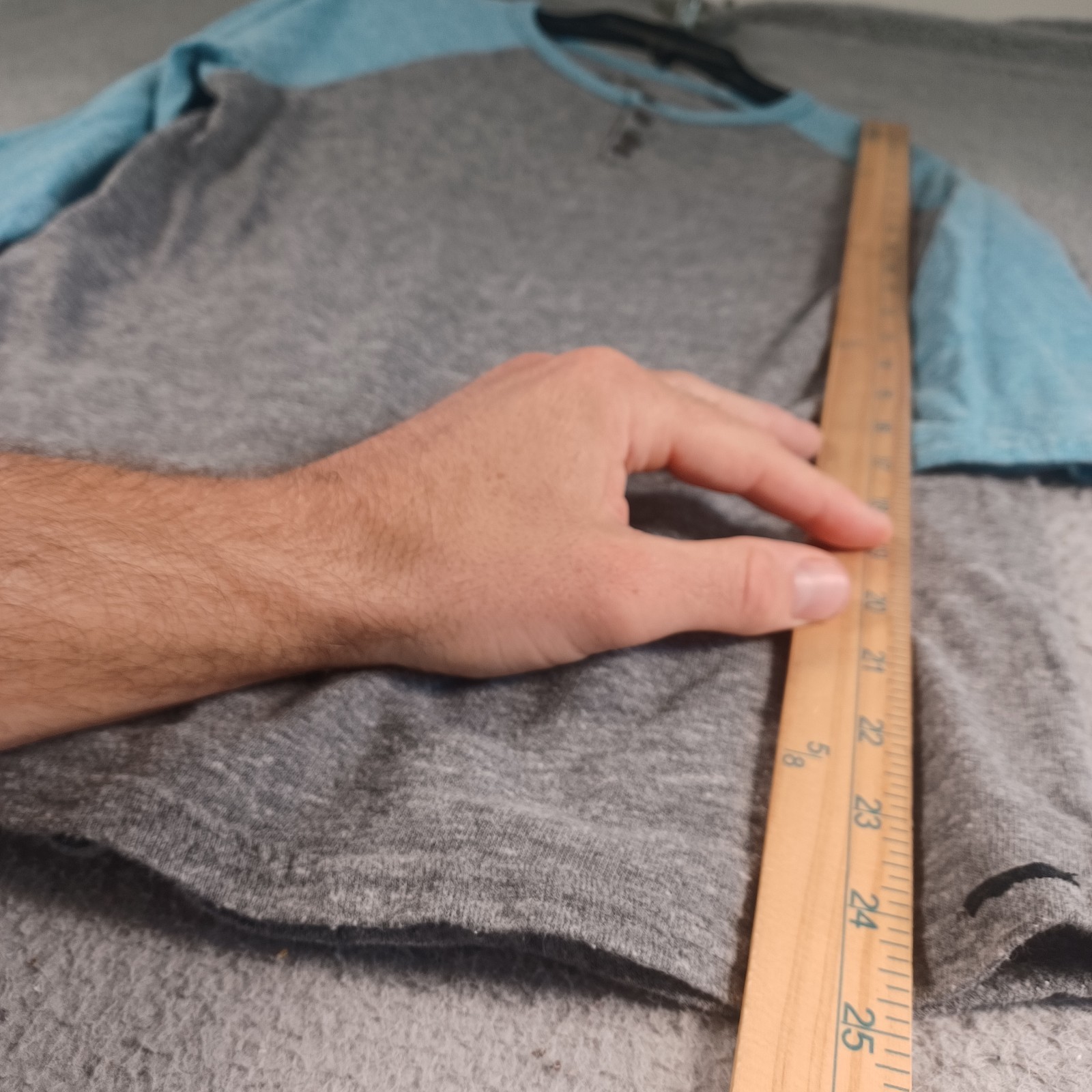 Multicolor Colorblock Shirt Size Medium Round Neck Stretch Comfortable Soft gallery