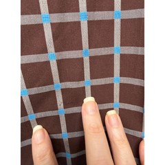 Bugatchi Plaid Button Front Long Sleeve Shirt Mens L Blue Brown