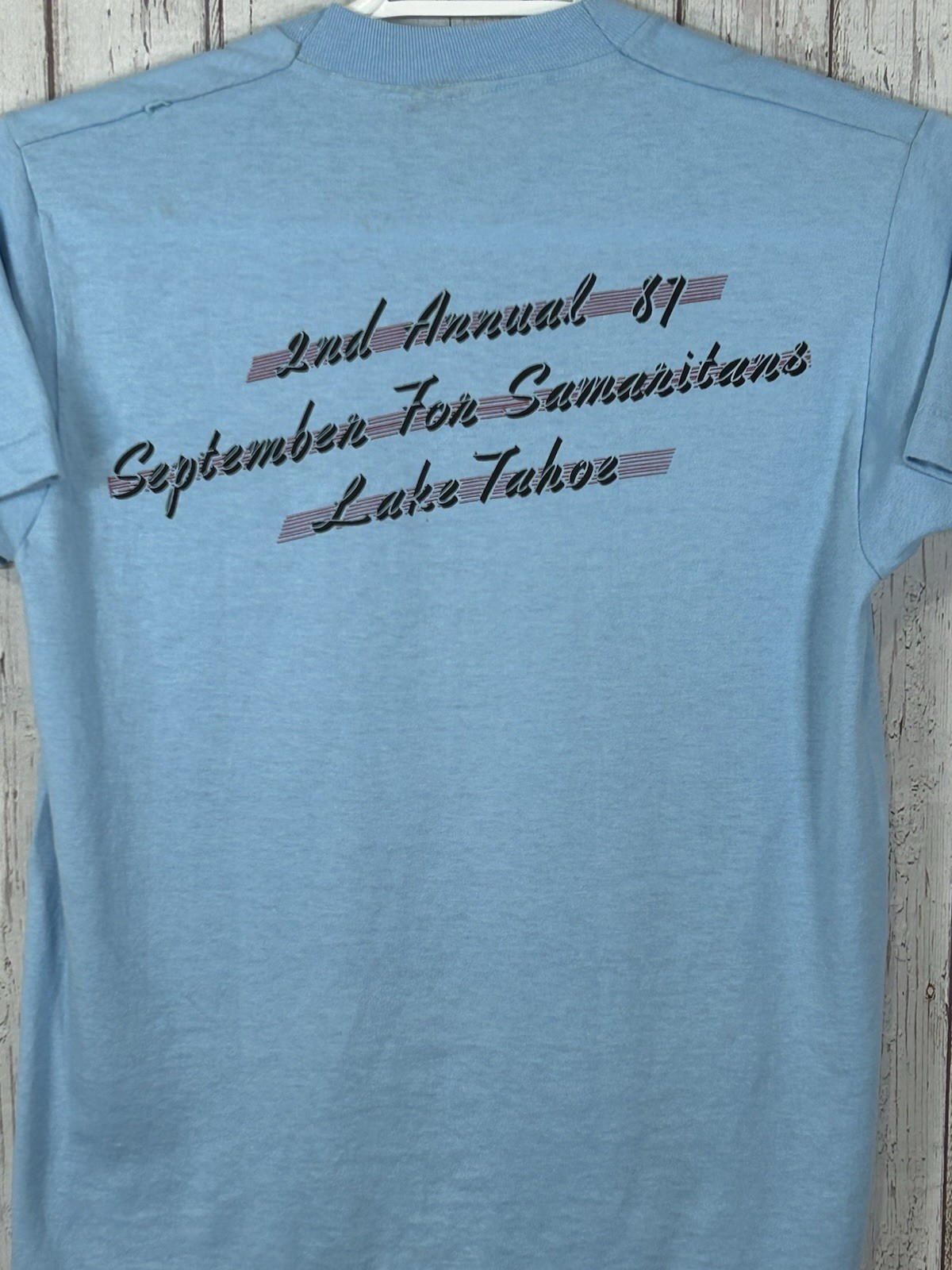 Vintage 80s Classic Car Show Hot Rod Single Stitch Lake Tahoe Sock Hop M USA gallery