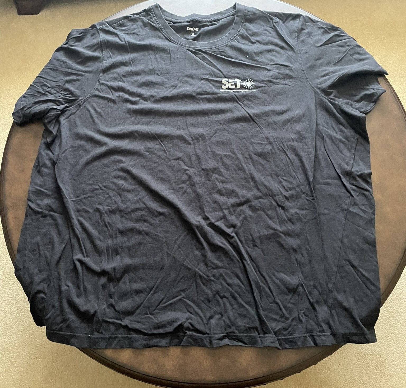 KingSize Mens Black T-Shirt - 7XL Big - Special Event Transportation gallery