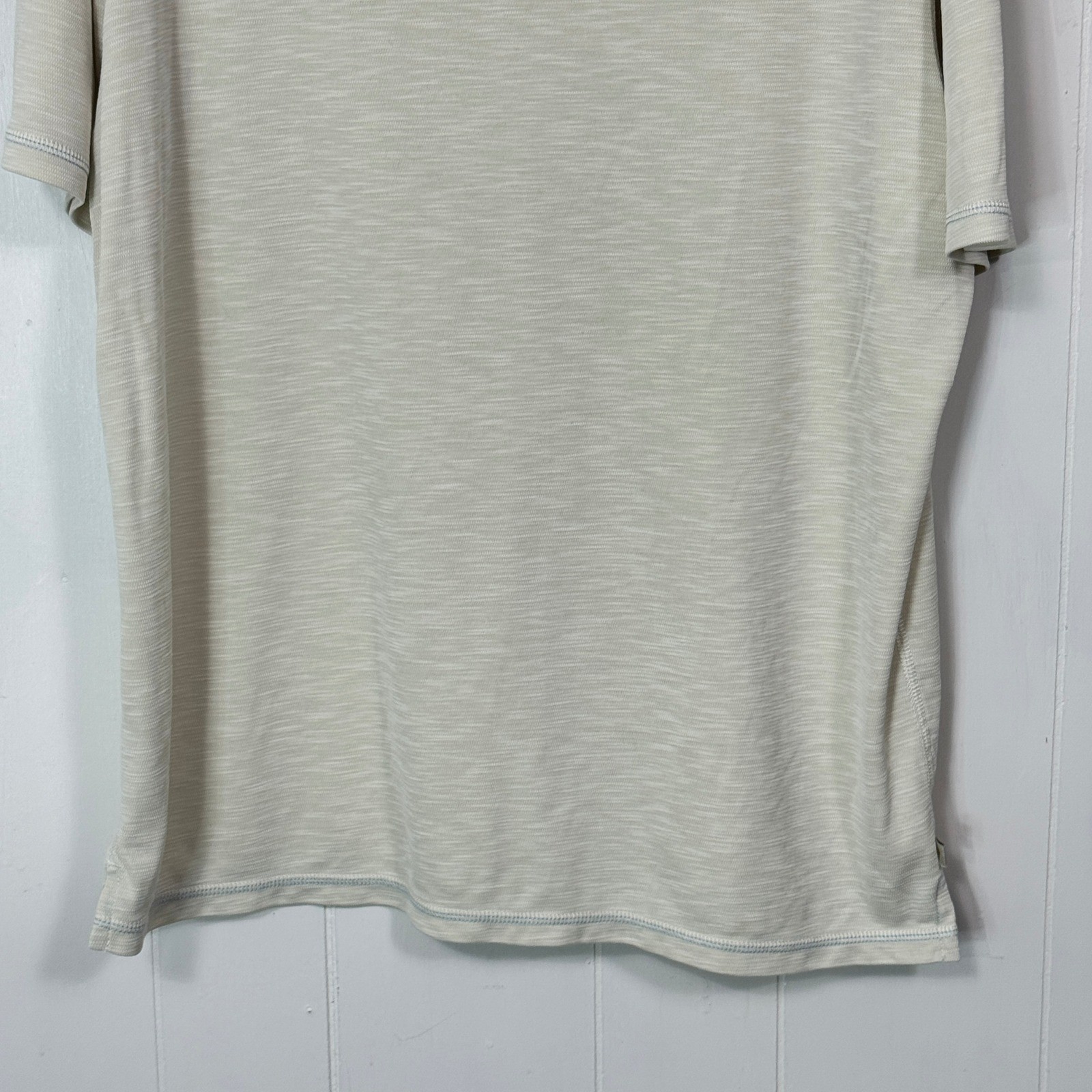 Tommy Bahama Mens L/G Beige Tencel Polyester Short Sleeve T Shirt Beach Casual gallery