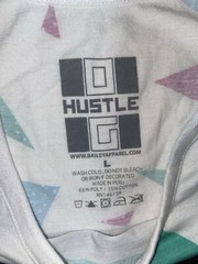 Bailey Apparel Hustle OG Stacks T-Shirt Men’s Size L All Over Print AOP Summer