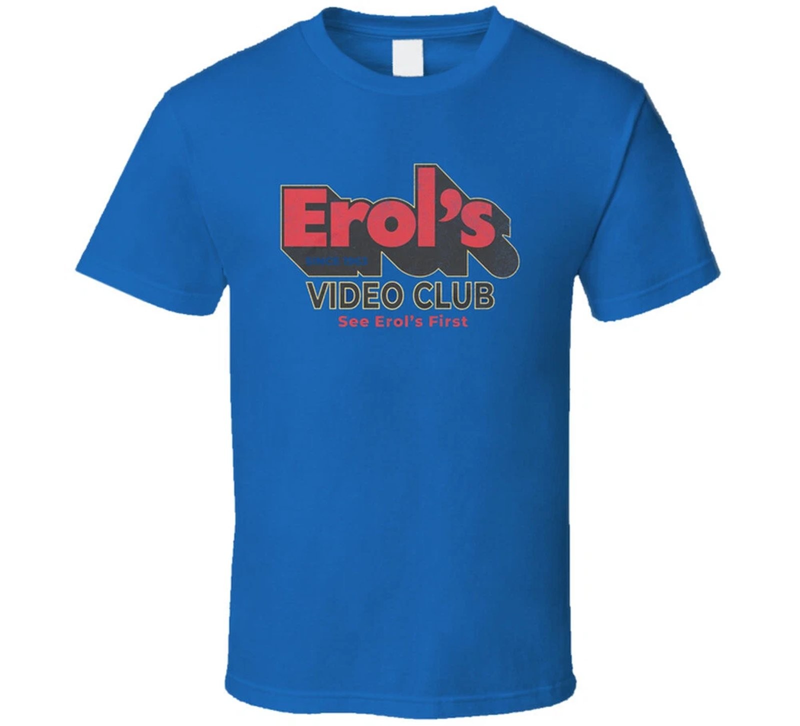 Erols Video Club Retro Movie Graphic Tee Mens Cotton Vintage 80s