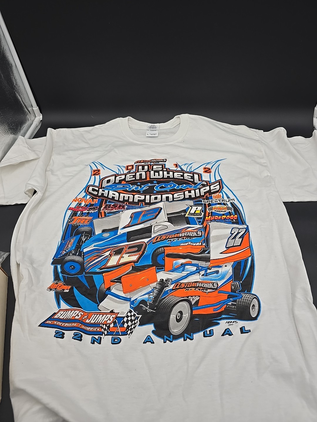 Custom Works 2012 US Open Wheel XL New T SHIRT Dirt Oval Gfrp Bms Bsr Rc Car gallery