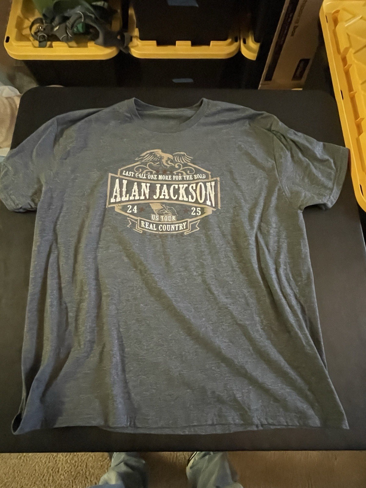 Alan Jackson Last Call One More for the Road Tour T-shirt 2xl Cotton Grey