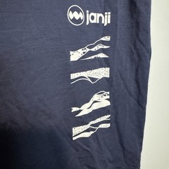 Janji Shirt Mens Small Navy Blue Repeat Merino Wool Blend Base Layer Running