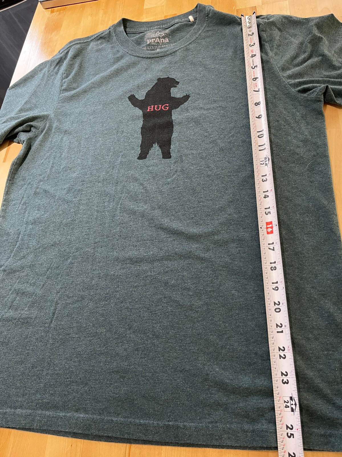 Prana Bear Hug Graphics Blue Tshirt - Men's sz M gallery