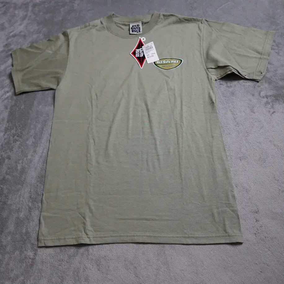 Old Guys Rule Ling Legend T-Shirt Men’s Medium Green Pre Shrunk Short Sleeve!