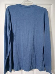 WP Weatherproof Long Sleeve Shirt Men’s Size L Blue Henley Pullover