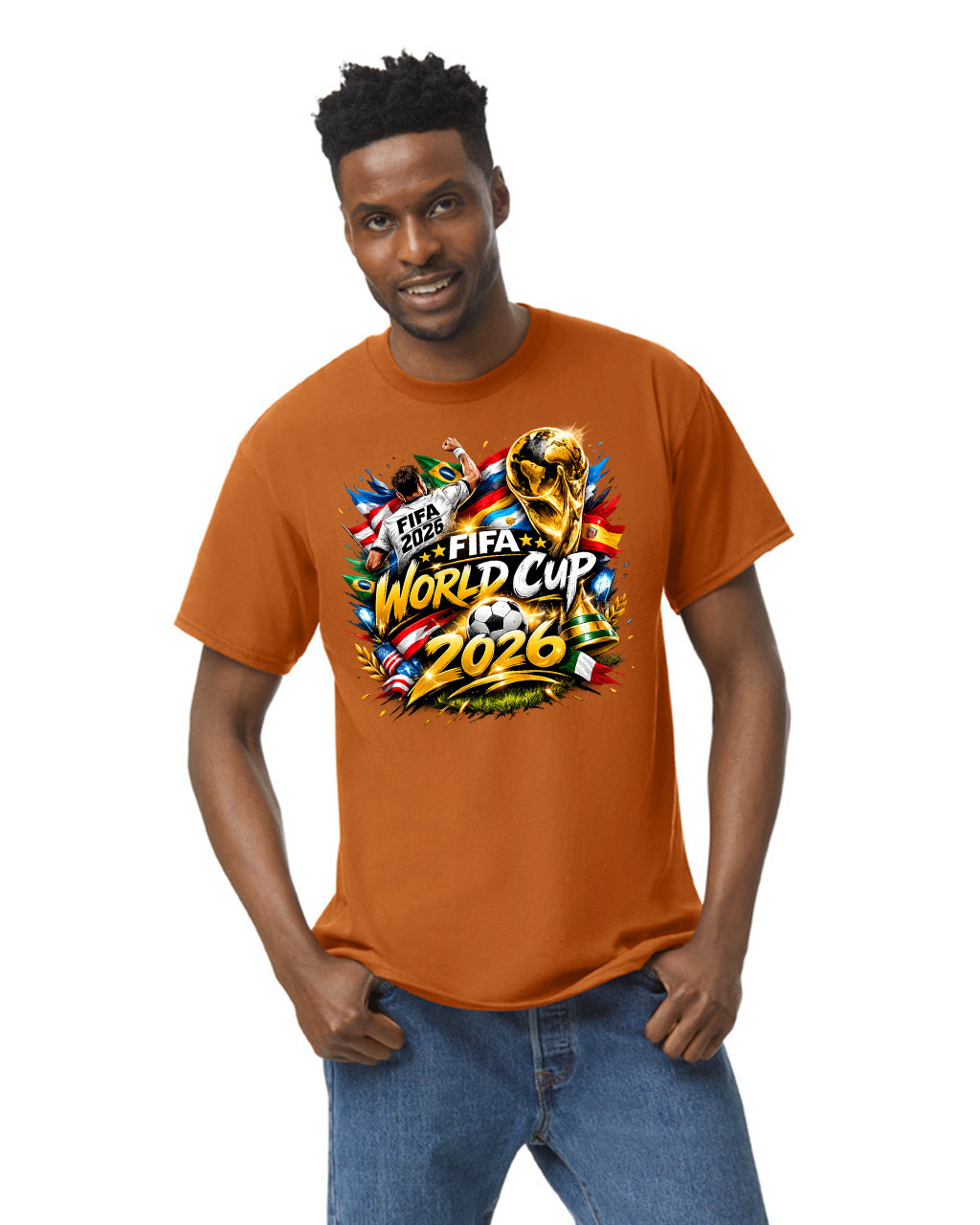 2026 Unisex Cotton FIFA World Cup T-Shirt Soccer Fan Graphic Tee Casual Top gallery