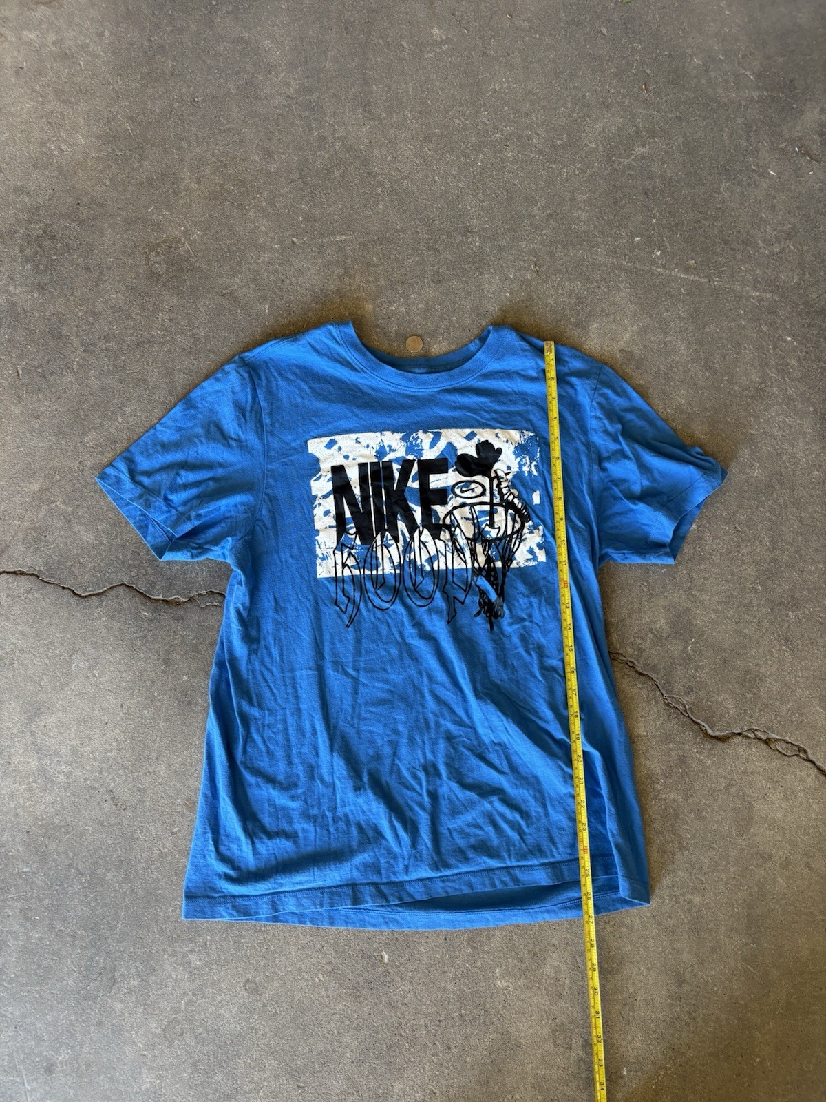 Nike The Nike Tee Men’s L Blue Crew Neck Short Sleeve Graphic Logo T-Shirt gallery