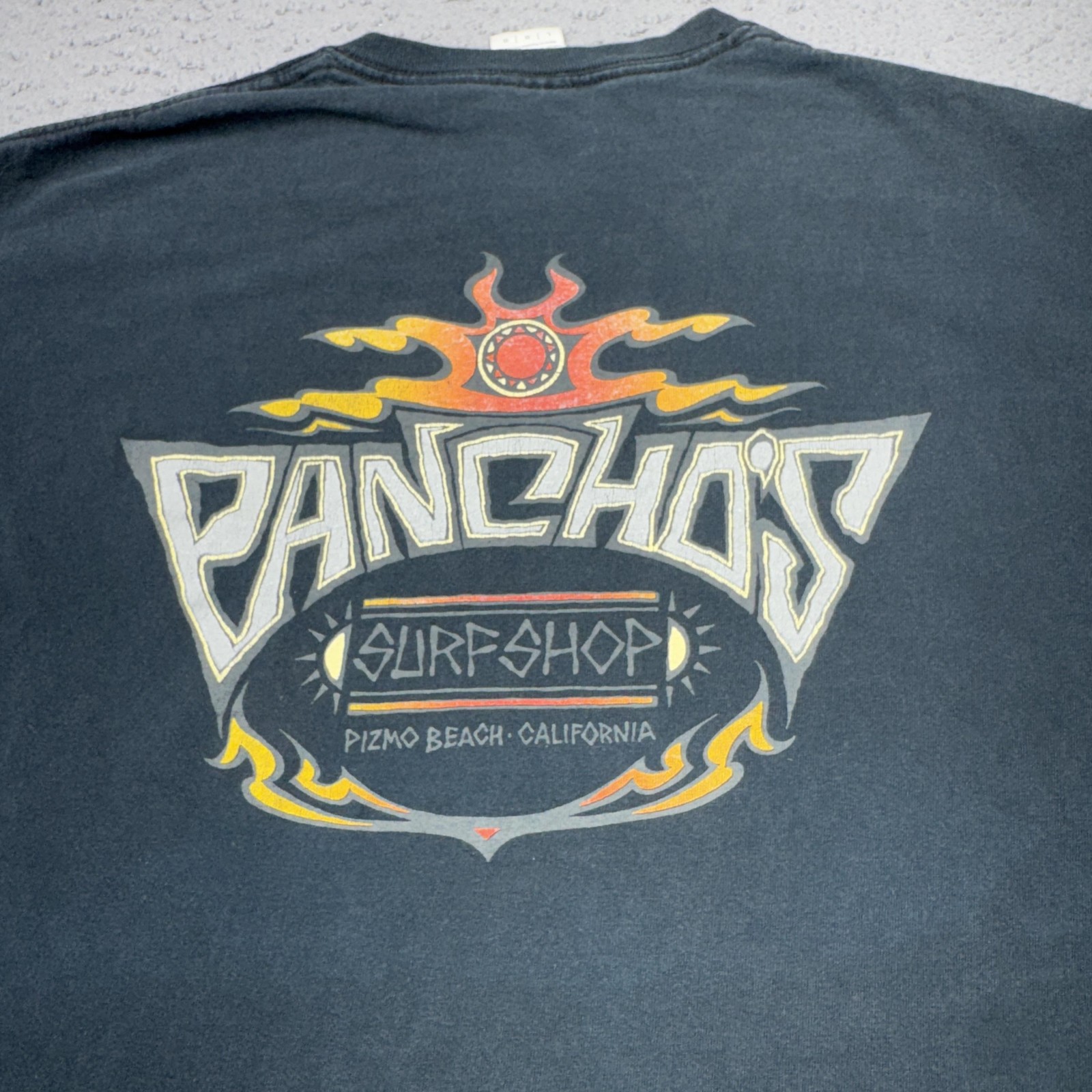 Panchos Surf Shop Shirt Mens Large Black Fader Pismo Beach Streetwear California gallery