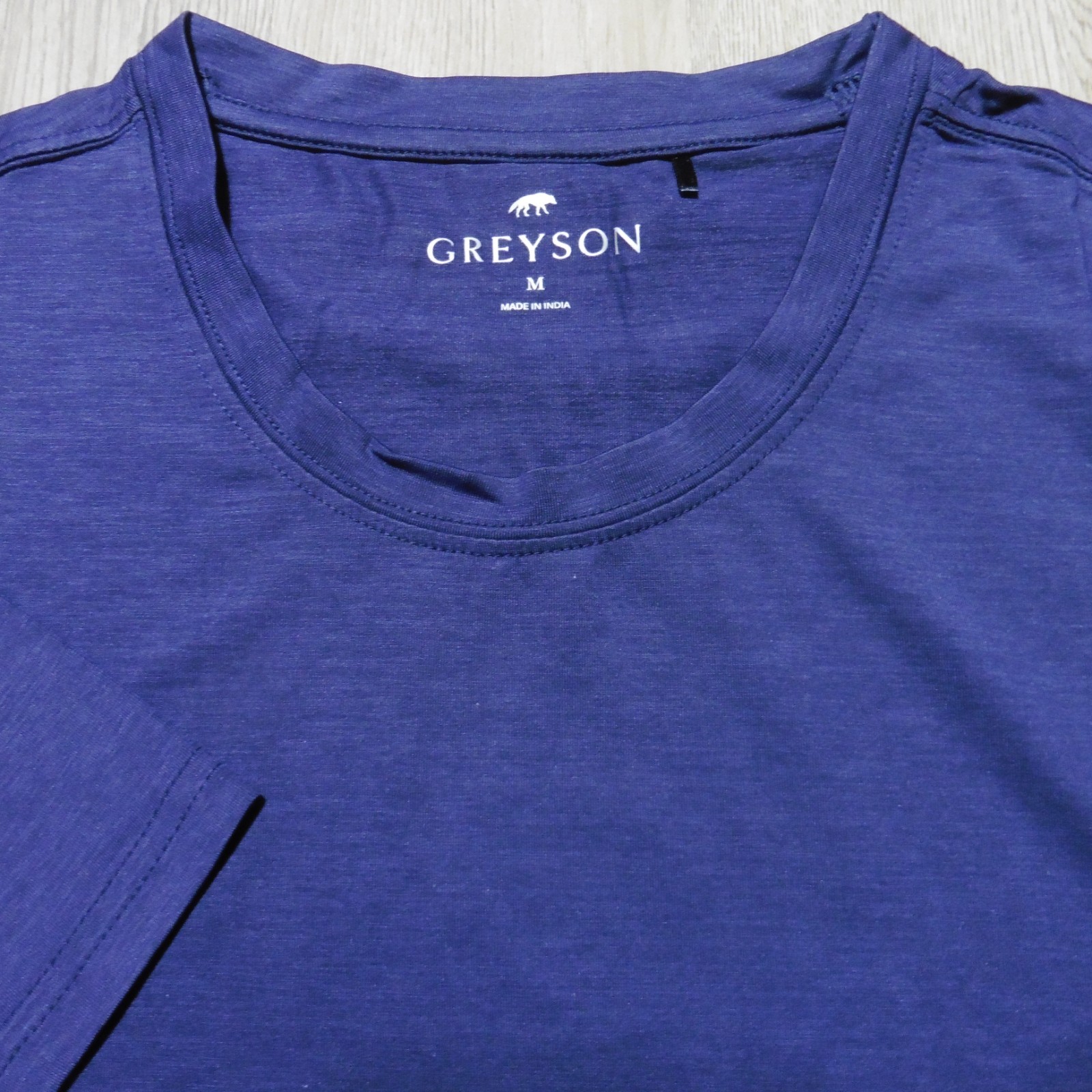 GREYSON Mens M MEDIUM GUIDE SPORT T SHIRT PERFORMANCE GOLF TEE MALTESE BLUE