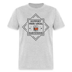 Support Your Local Bartender T-Shirt (Drinking Graphic Tee Shirt)