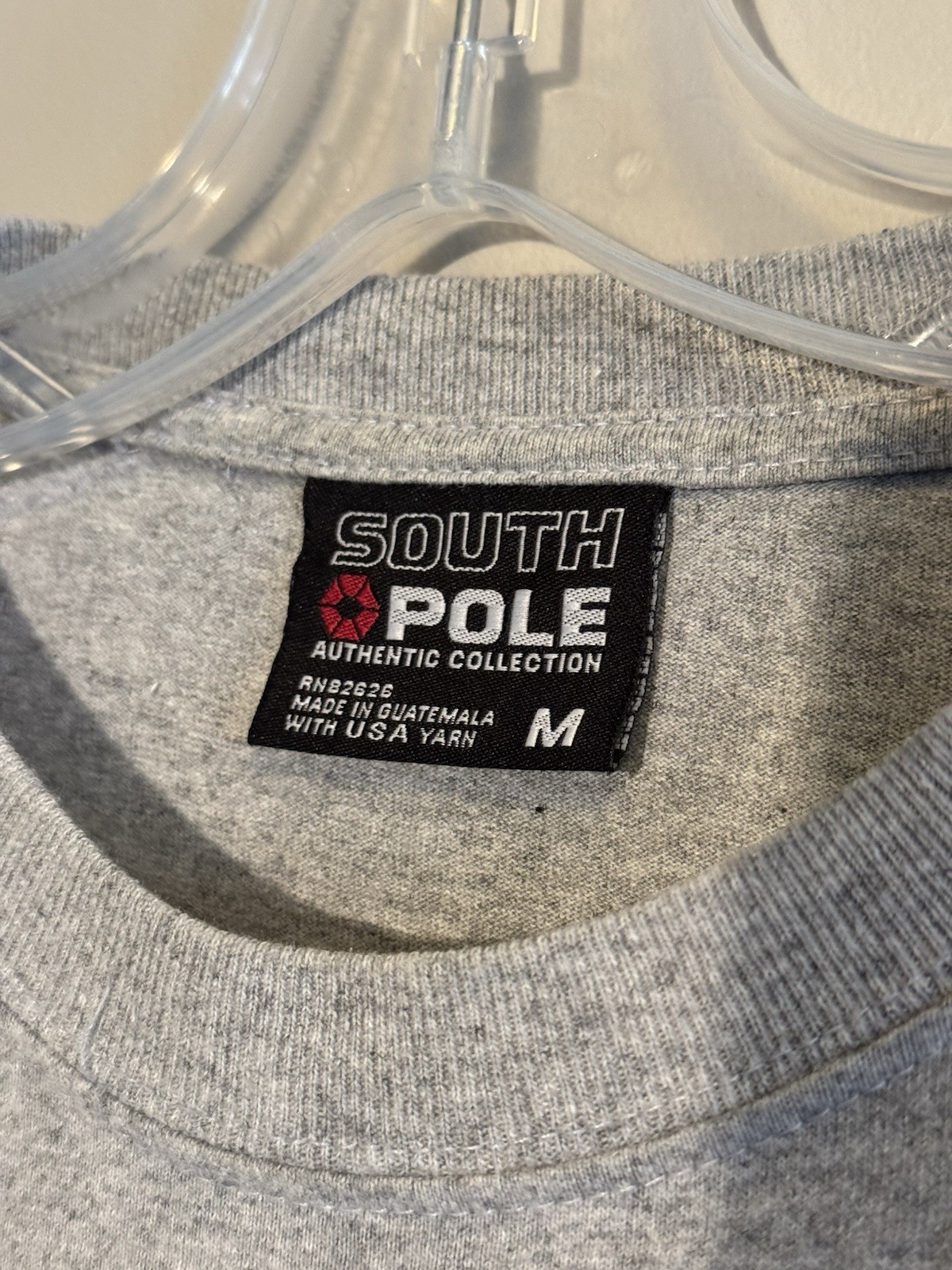 Southpole Authentic Collection T-Shirt Grey Graphic Tee Y2K Streetwear Medium gallery