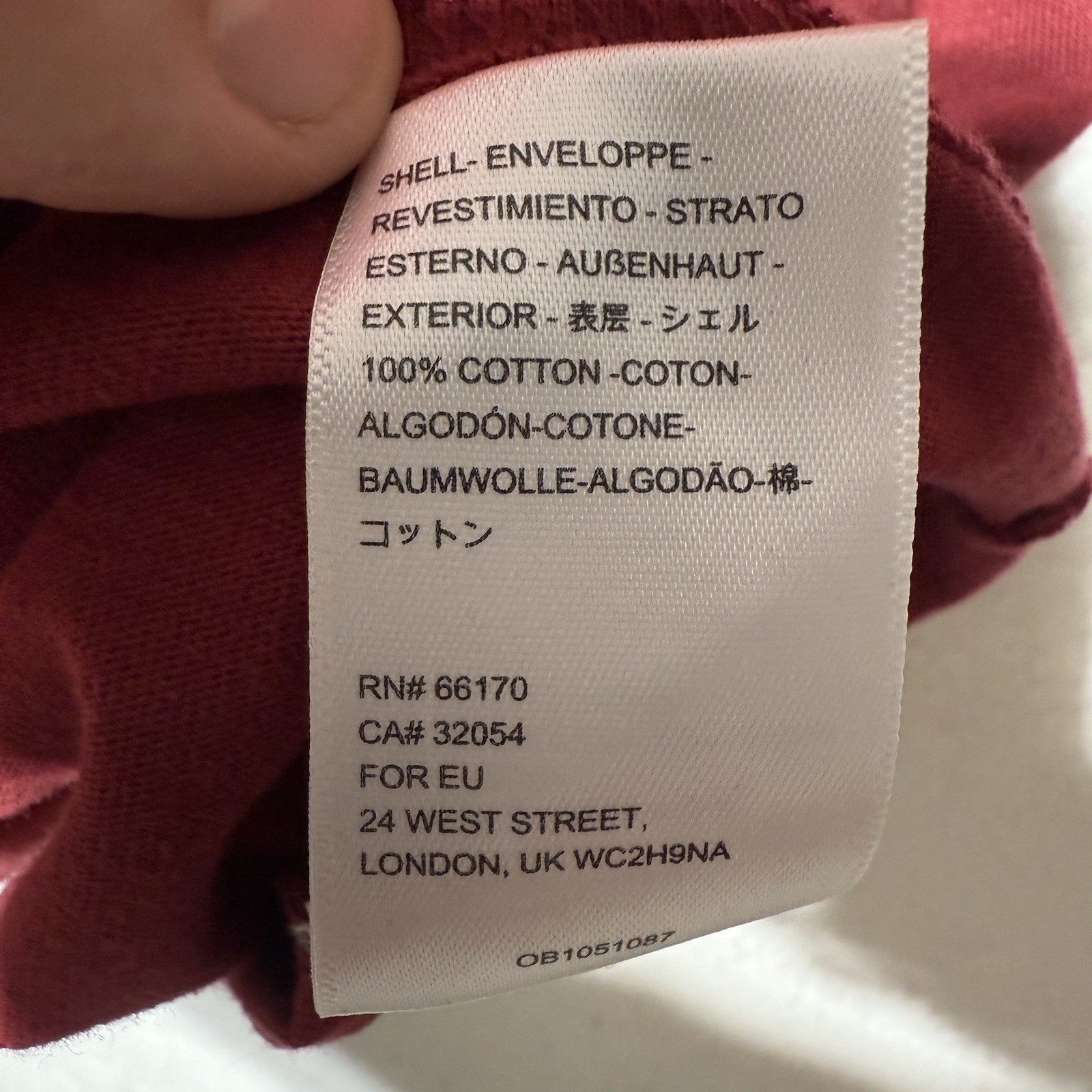 Urban Outfitters Drop Shoulder Ribbed Long Sleeve Red Tee Men’s Size M gallery