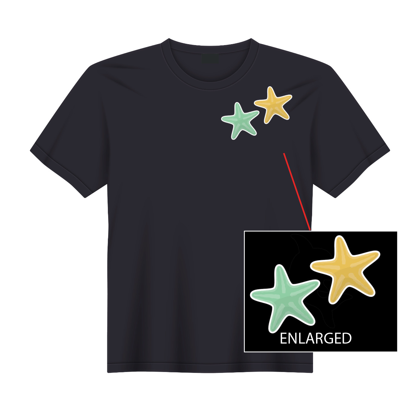 Starfish Ocean Vacation Sea Beach T-Shirt NEW S, M, L, XL gallery