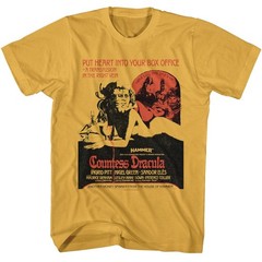 Hammer Horror – Countess Dracula Poster – American Classics – Solid Yellow Adult