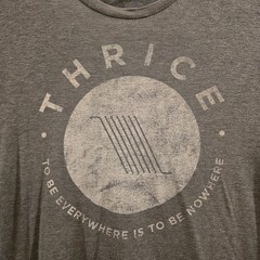 THRICE To Be Everywhere is to Be Nowhere Tour Concert Shirt Sz XL Rock Band Y2K