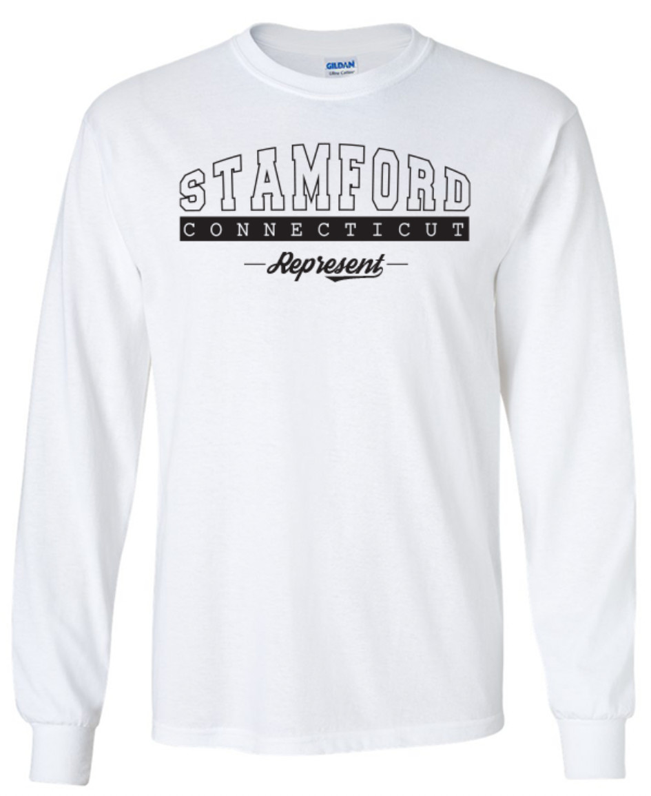 Stamford Connecticut State T-Shirt Long Sleeve Graphic Tees Unisex Apparel Text