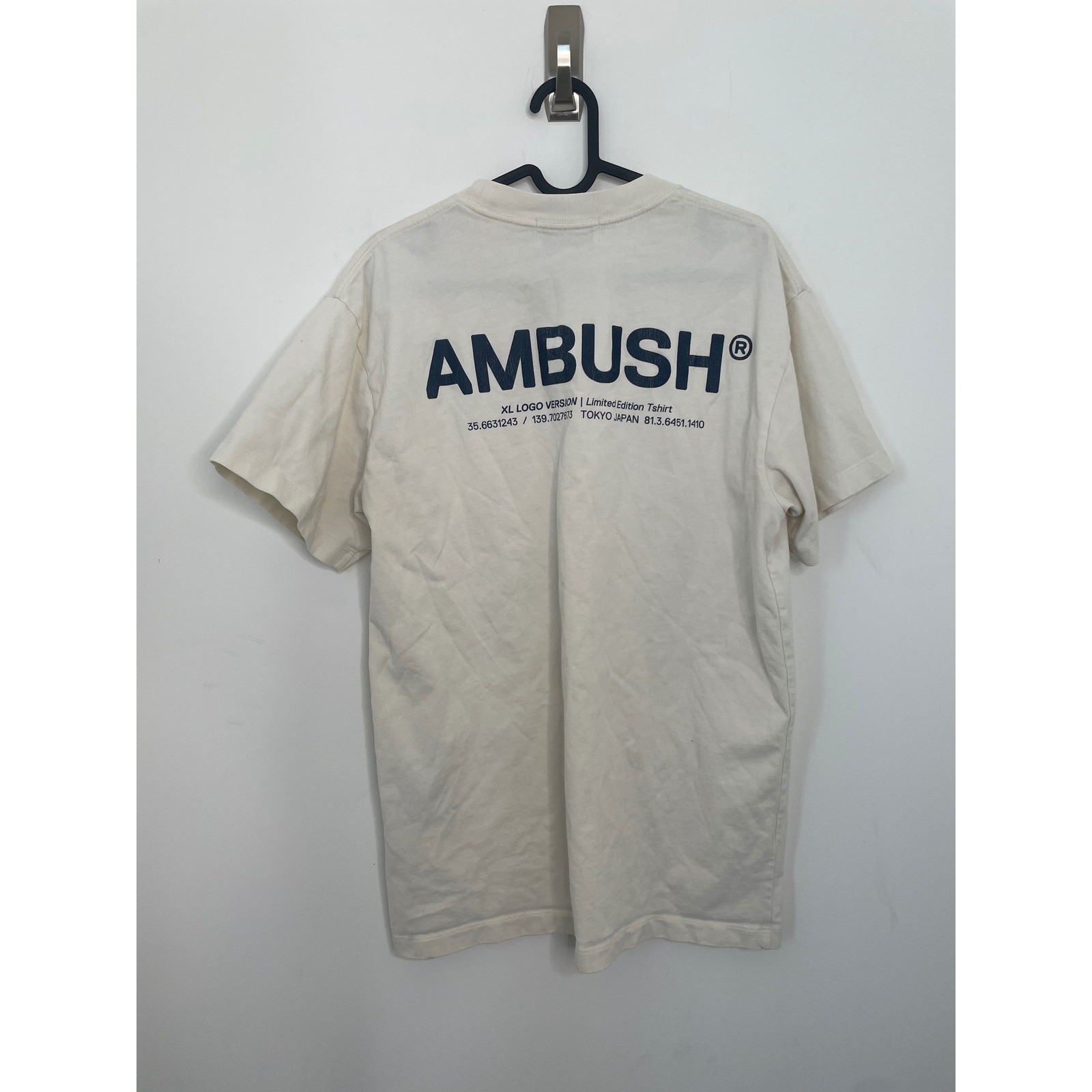 Ambush T Shirt XL Logo Version Tokyo Japan Limited Edition Cream Medium gallery