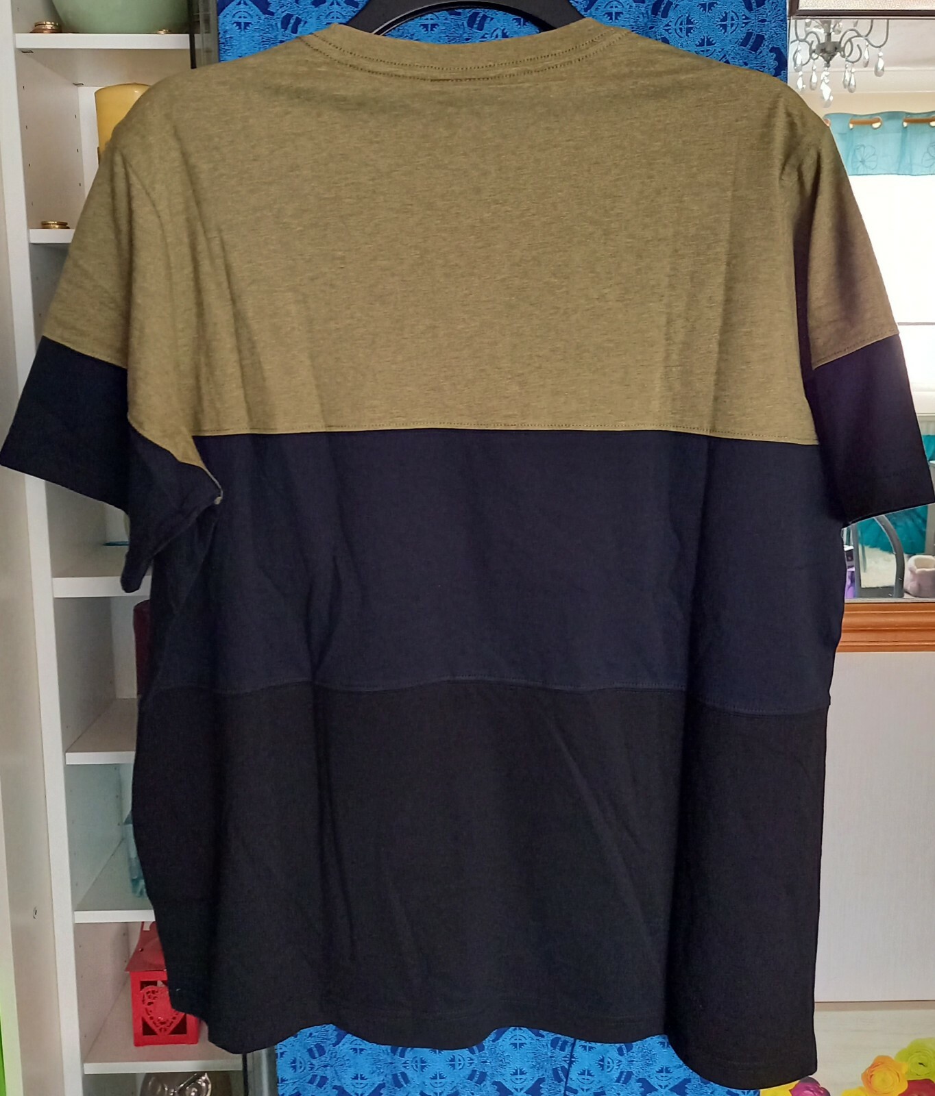 PS Paul Smith Colour Block Black/Navy/Olive T-shirt (multiple sizes available) gallery