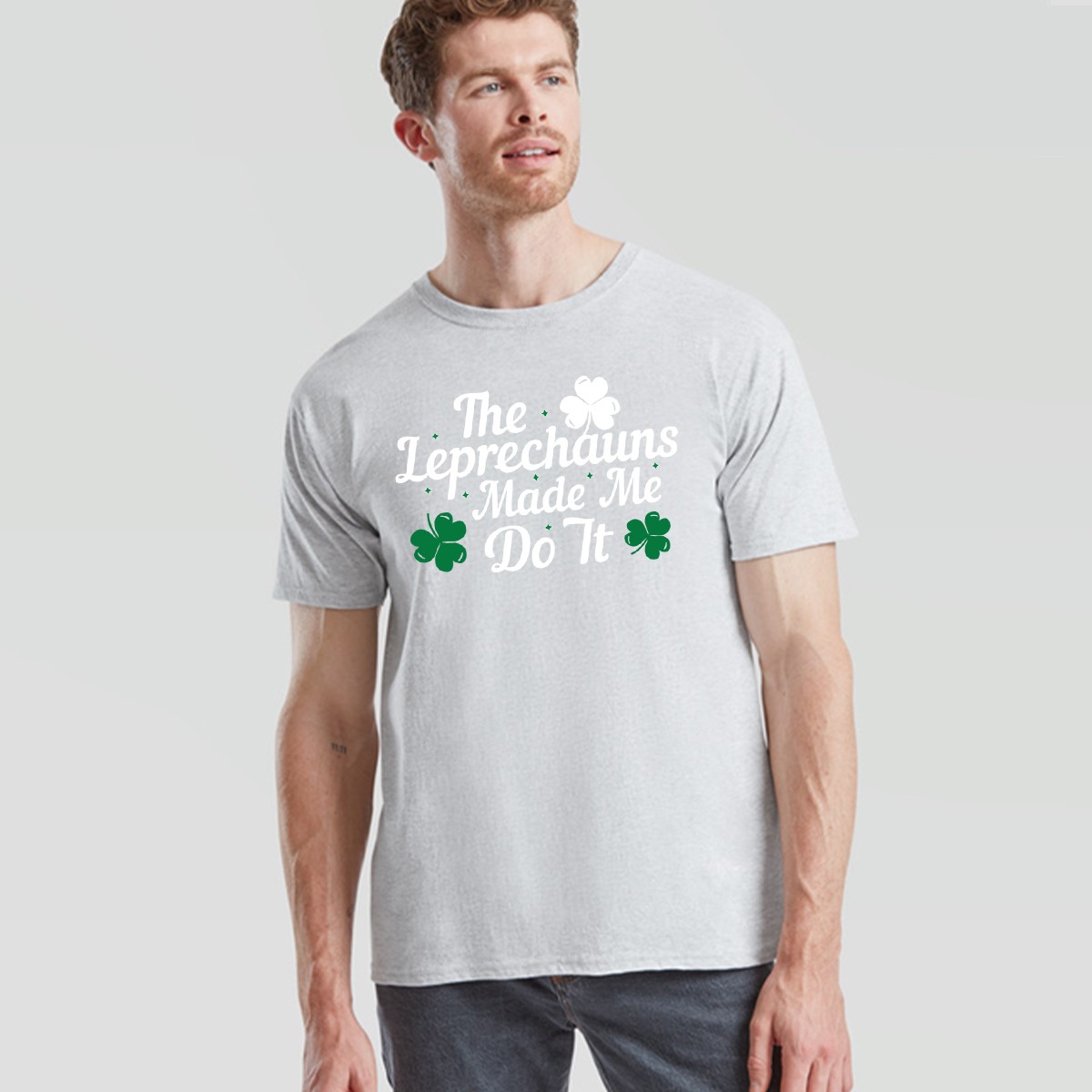 Saint Patricks Day Paddys The Leprechauns Made Me Do It Mens Womens T-Shirt gallery