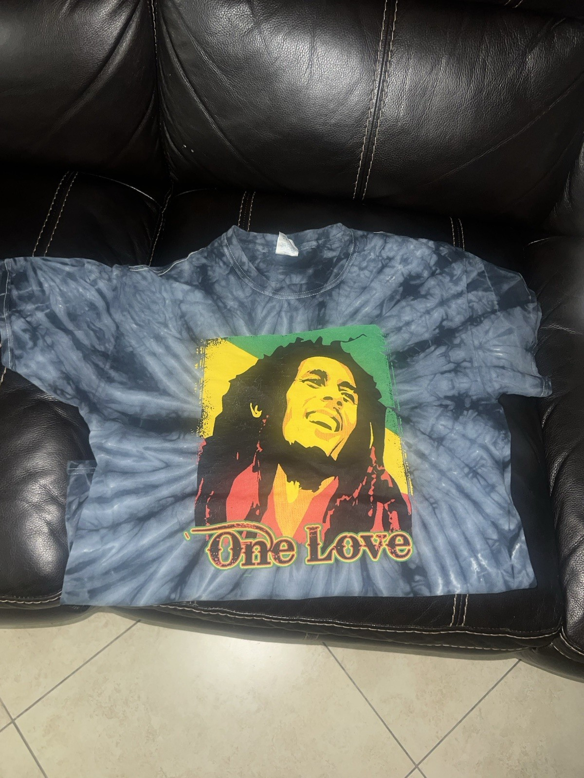 Bob Marley One Love Tie-Dye Reggae Crew Neck Long Sleeve Unisex gallery