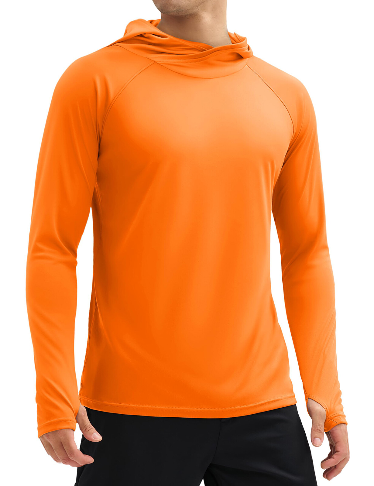 Mens UPF 50+ Sun Protection Shirts Quick Dry Long Sleeve Rash Guard Hoodie Shirt gallery