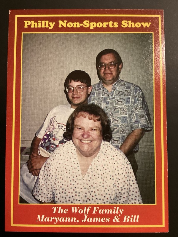 1997 PHILLY NON-SPORTS CARD SHOW PROMO #10 Wolf Family; Maryann, James & Bill