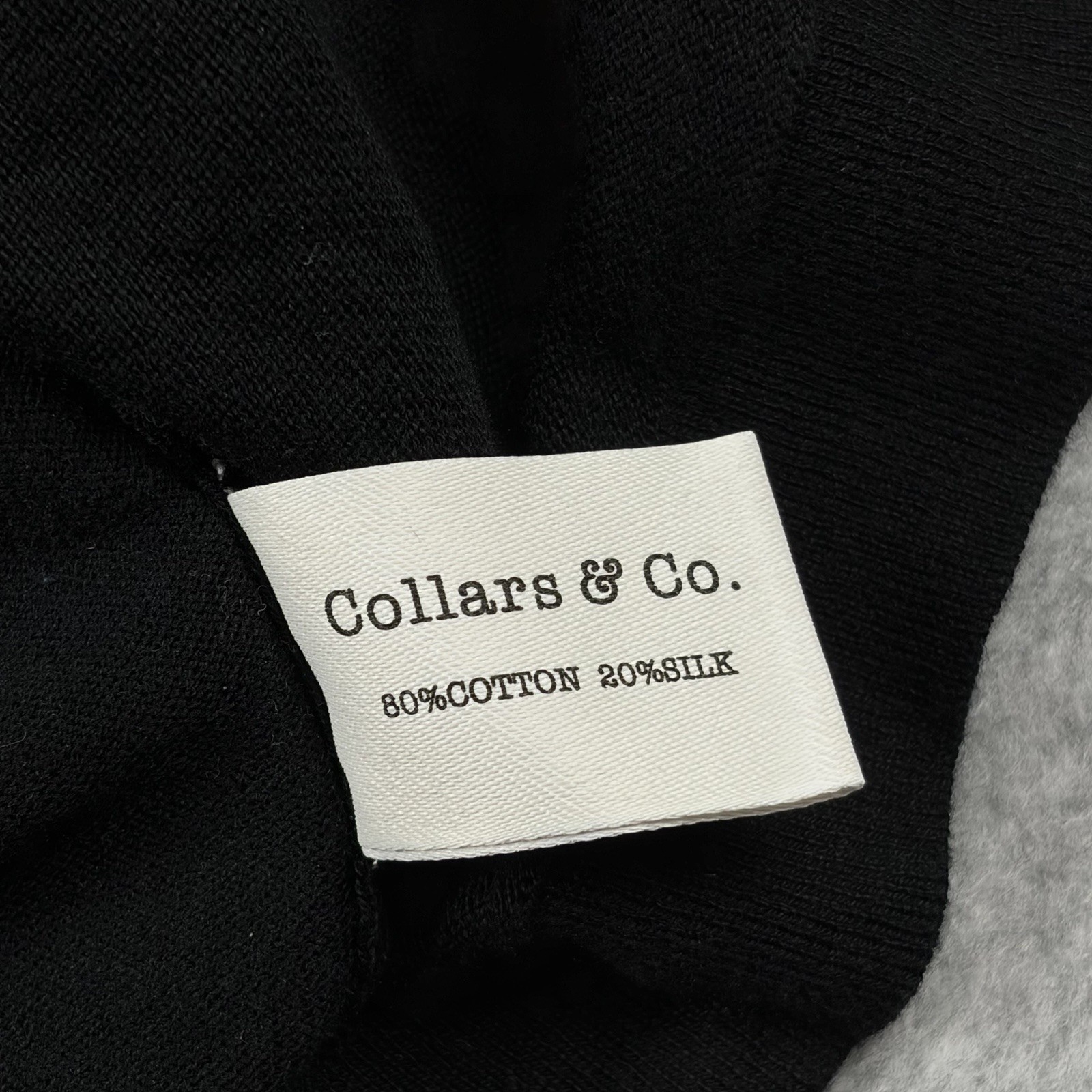 Collars & Co T Shirt Mens XL Black Cotton Silk Minimalist Crewneck Premium Tee gallery