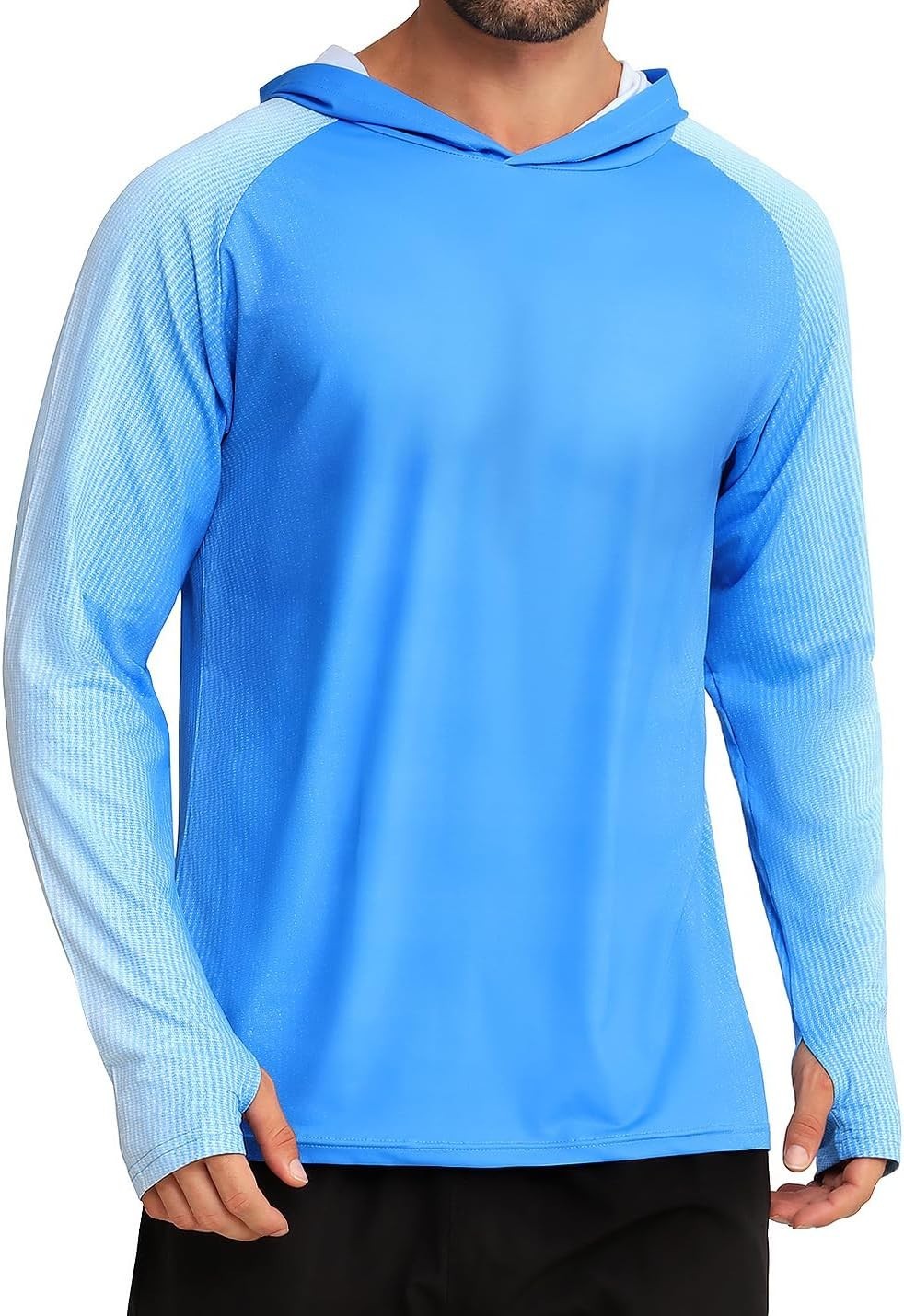 Men's UPF 50+ Sun Protection Hoodie Shirt Rash Guard Shirt UV Fishing Outdoor gallery