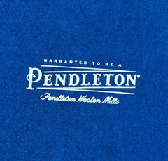 Pendleton Woolen Mills T Shirt Men M Medium Black Box Logo Cotton Short Sleeve