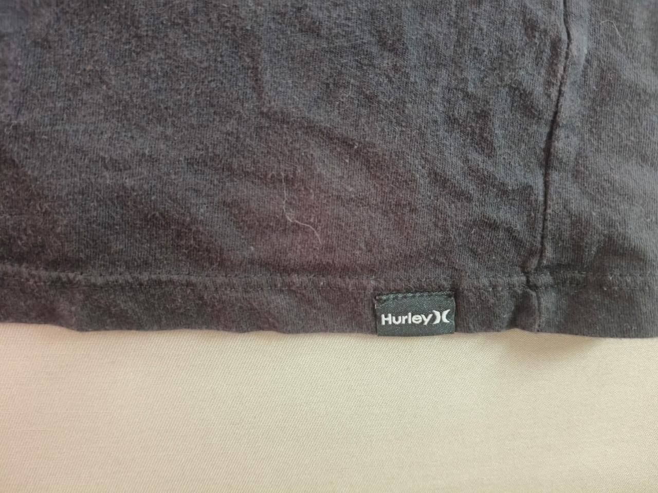 Hurley Everyday Washed Graphic Logo Tee Dark Gray 100% Cotton Surf Skate Size L gallery