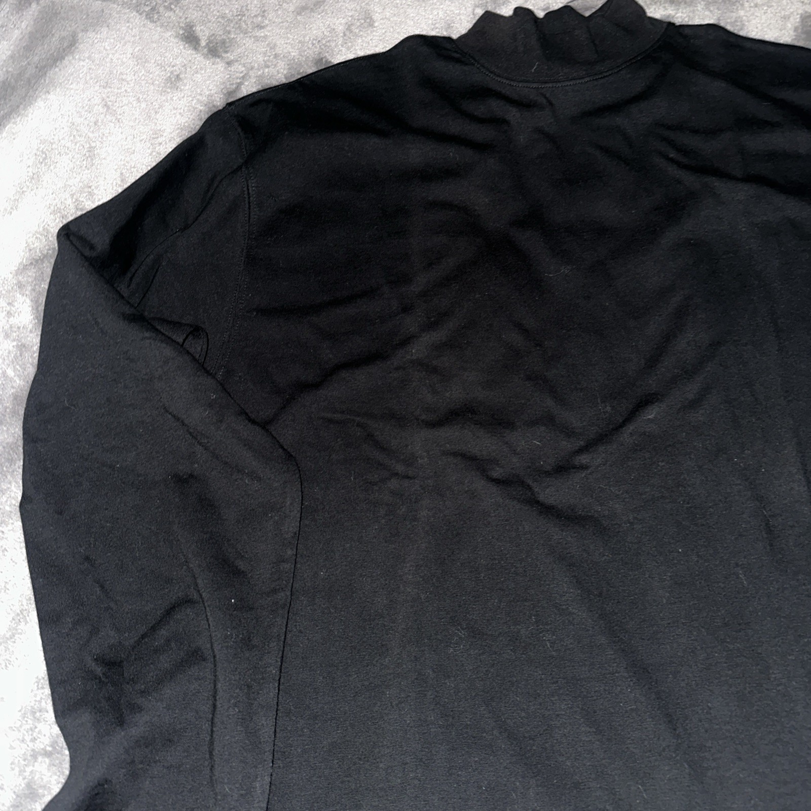 NWT Rawlings Mens Long Sleeve Shirt Black Sz Large New Baseball Softball Cotton gallery