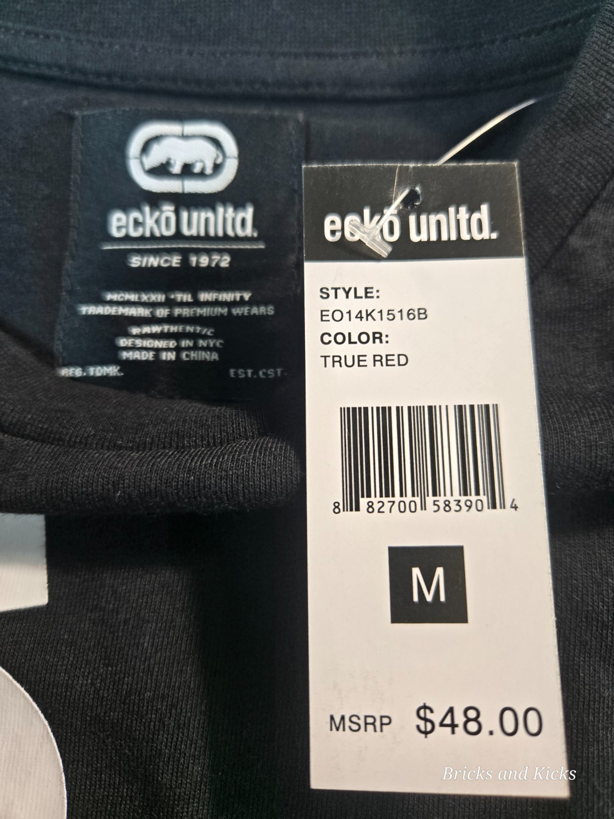 Ecko Unltd Short Sleeve True Red/Black/White Men's T-Shirt Sizes S, M, L, XL NWT gallery