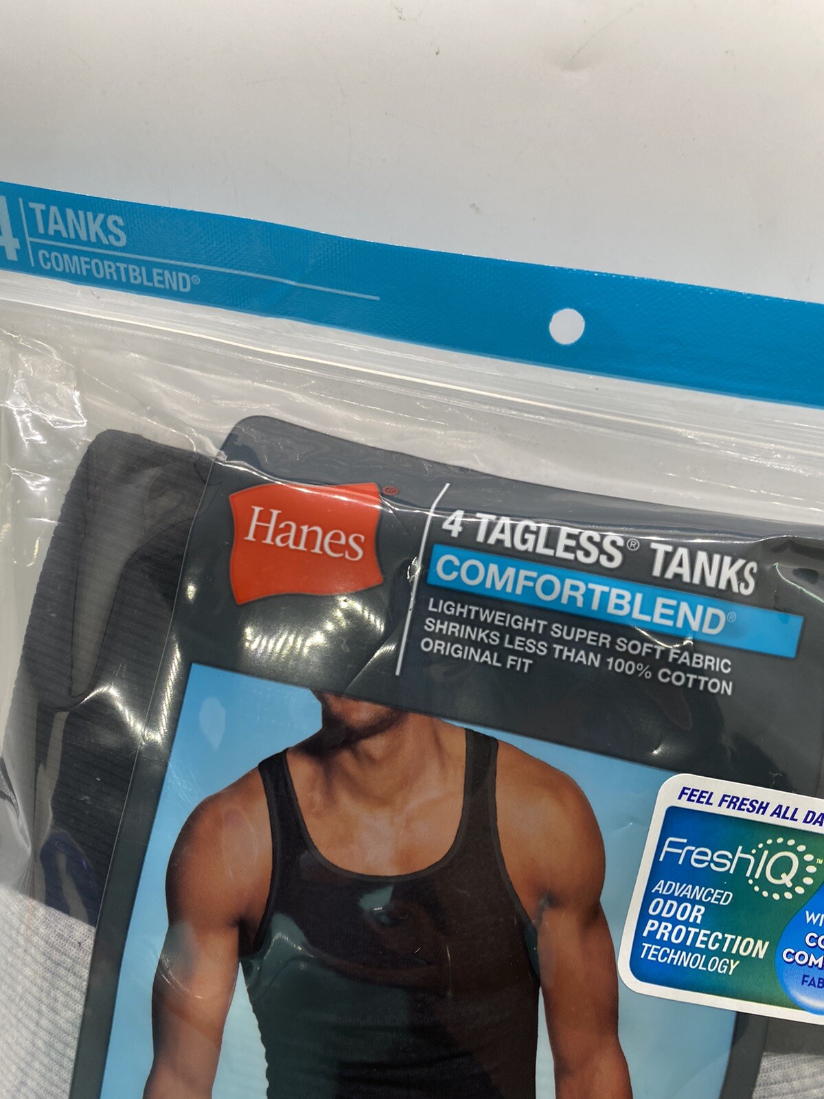 Hanes Blue Label Comfort Blend Tagless Tanks (Pack of 4) New With Tags Size XL gallery