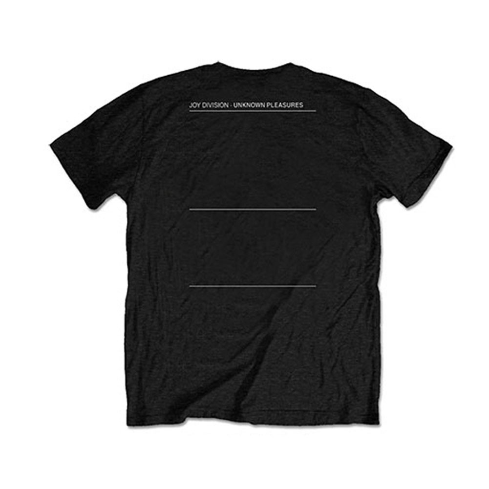 Men's Joy Division Unknown Pleasures (Back Print) Slim Fit T-shirt Medium Black gallery