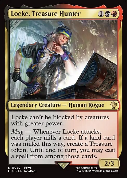 Locke, Treasure Hunter 87 R Normal FIC MTG NM