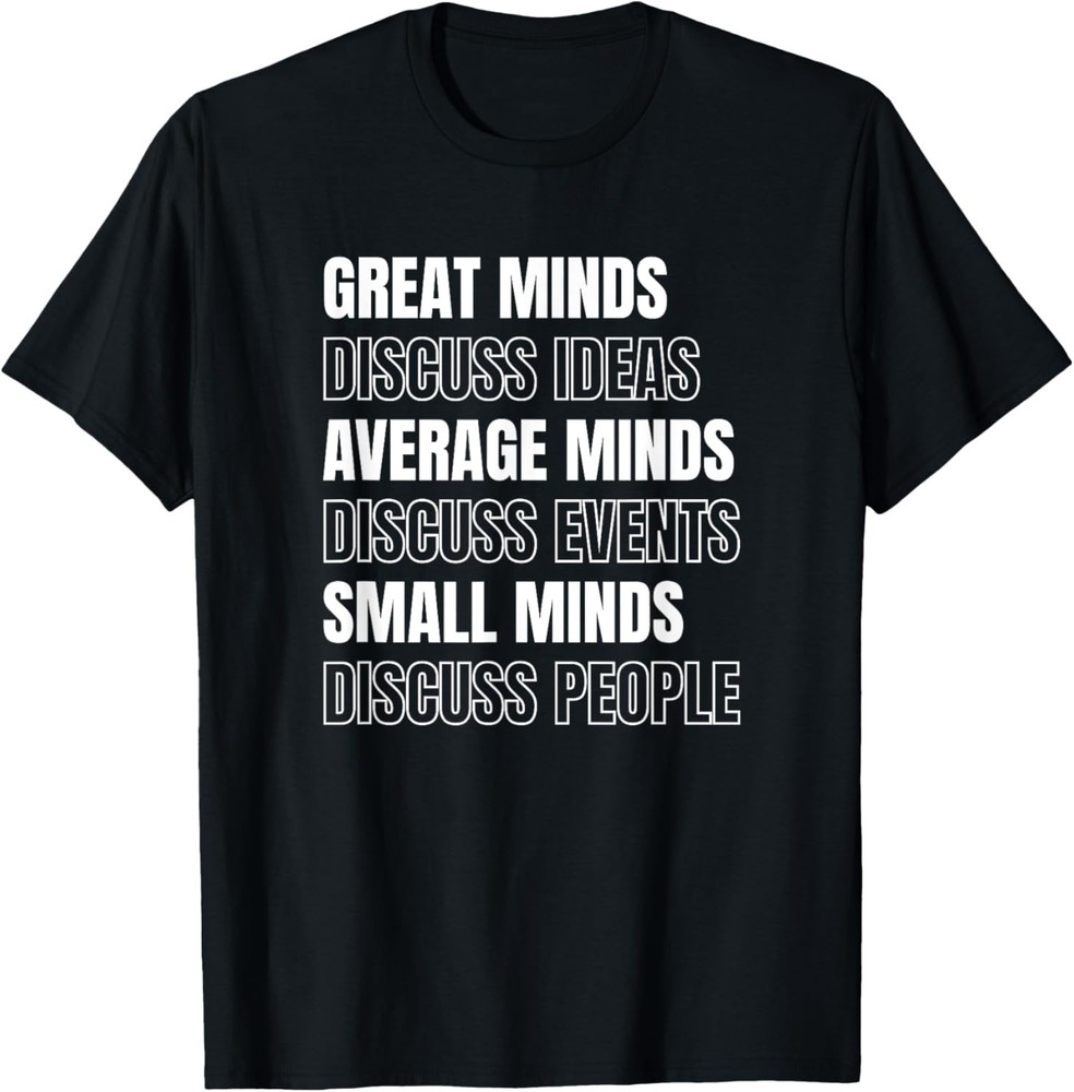 Intelligence vs. Stupidity Great Minds Discuss Ideas T-Shirt