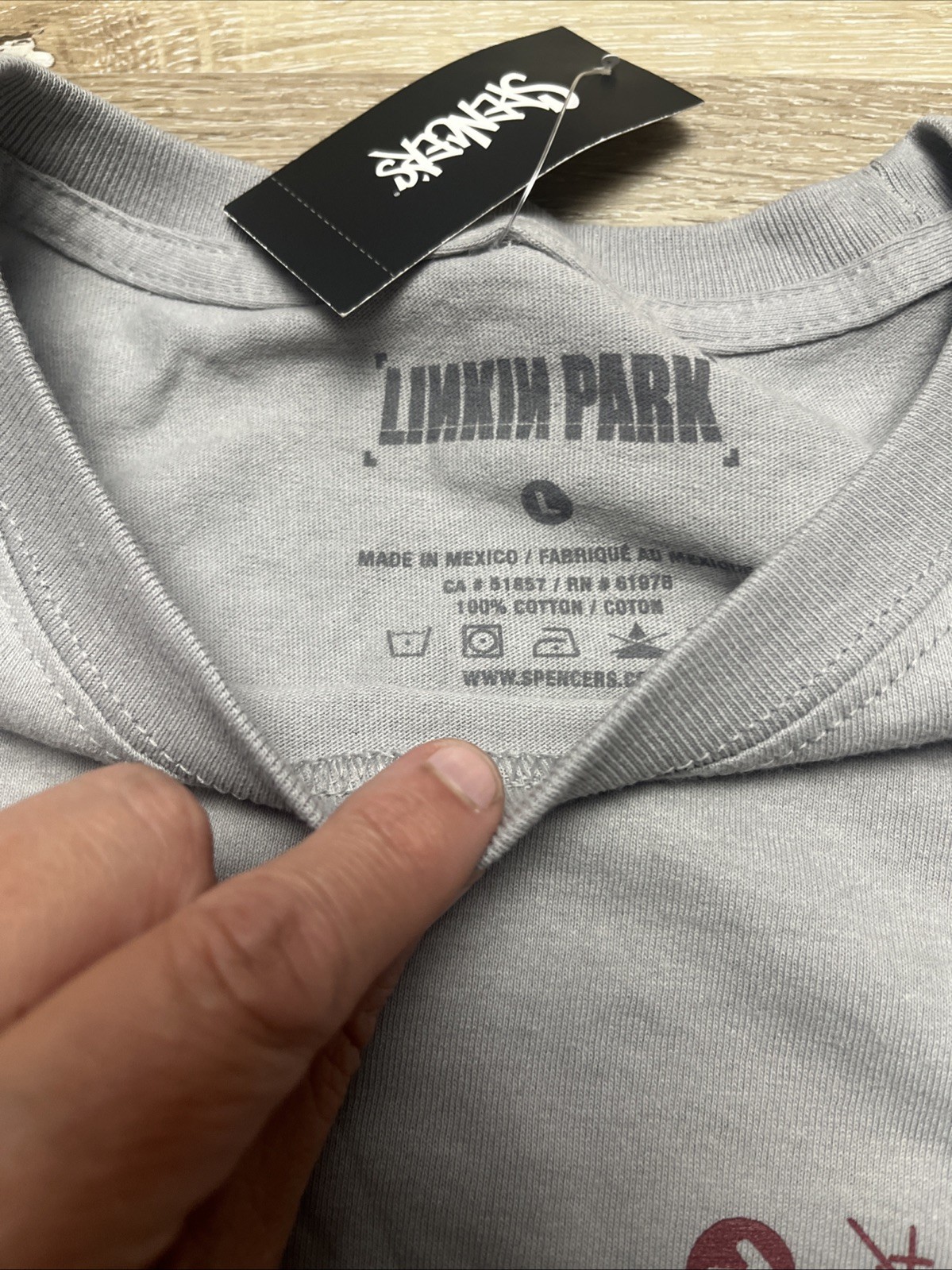 Linkin Park T-Shirt Large Gray Rock Band Hybrid Theory Graphic Tee Spencers gallery