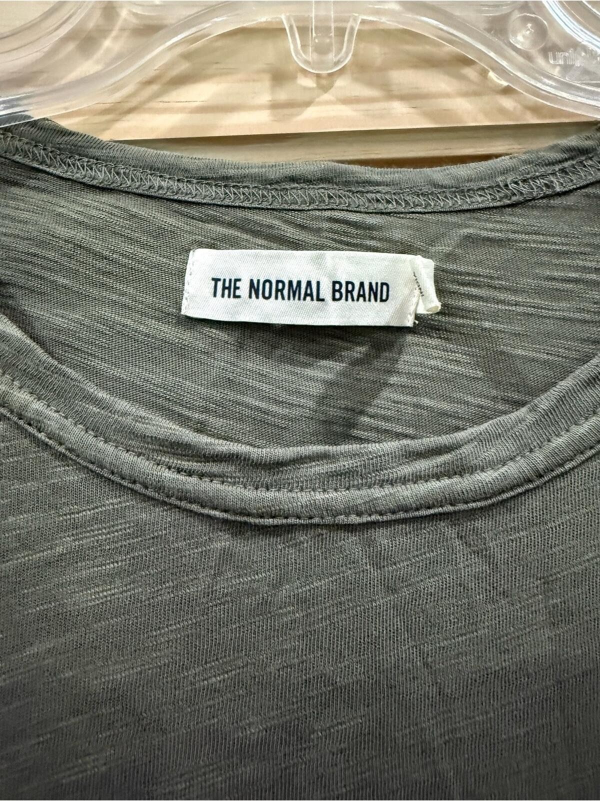 The Normal Brand Men's Olive Green Crewneck T-Shirt gallery