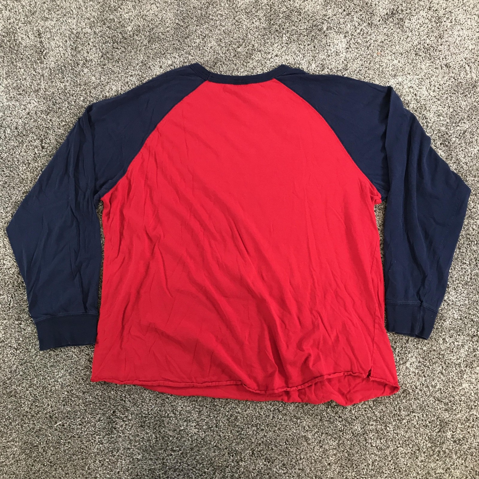 Vintage Polo By Ralph Lauren T Shirt Mens 2XL Red Navy Raglan Long Sleeve Tee gallery