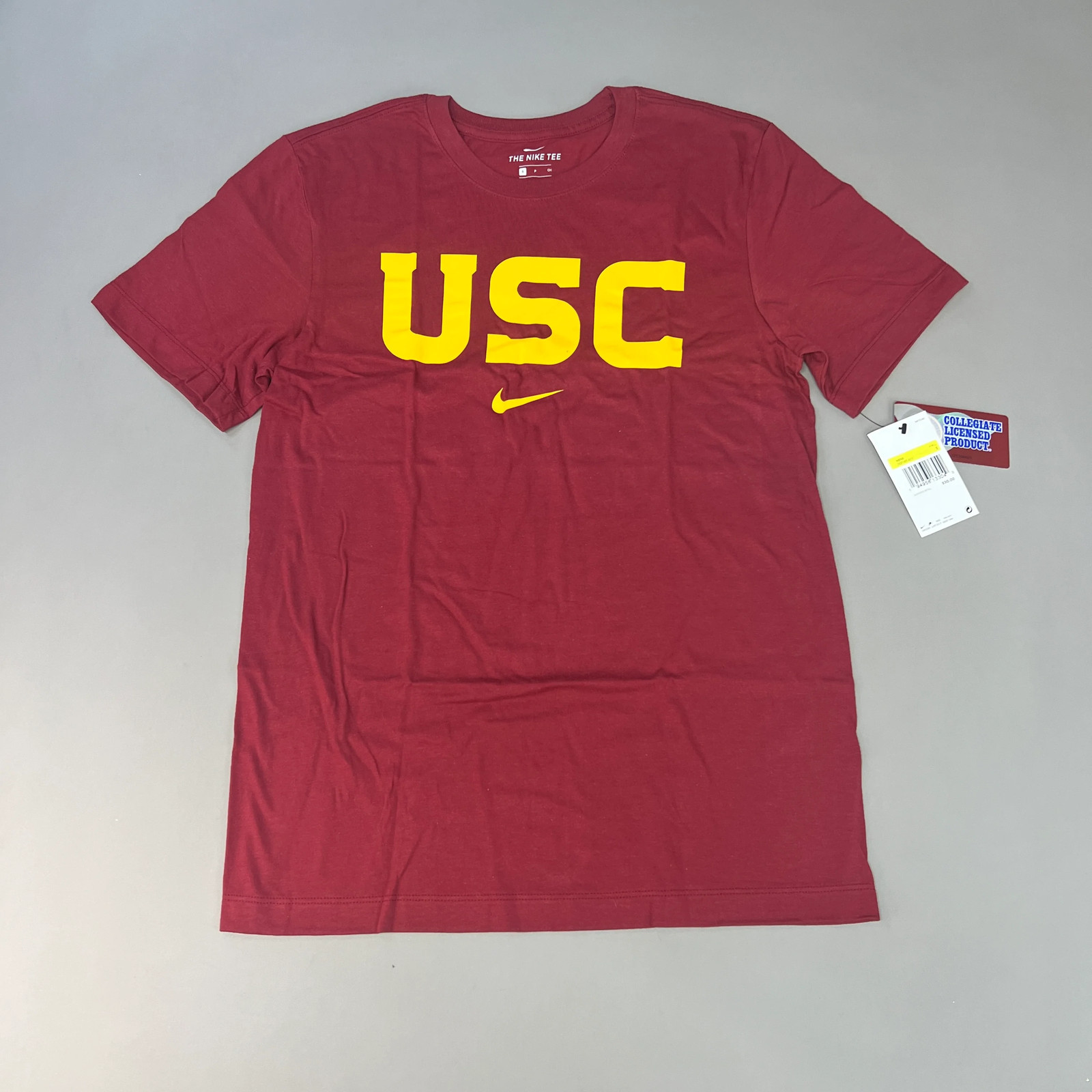 NIKE USC Trojans Essential Wordmark T-Shirt Men's Sz S Cardinal Red DD7163 (New) gallery