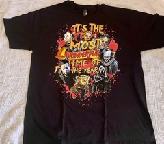 Classic Horror Icons TShirt-The Most Wonderful Time..(BRAND NEW!)Size Large